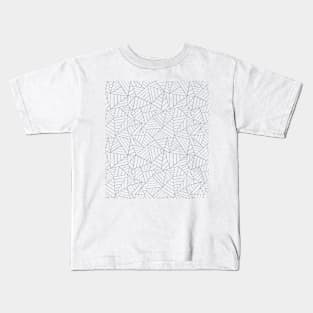 Abstract Lines New 2 Grey Kids T-Shirt